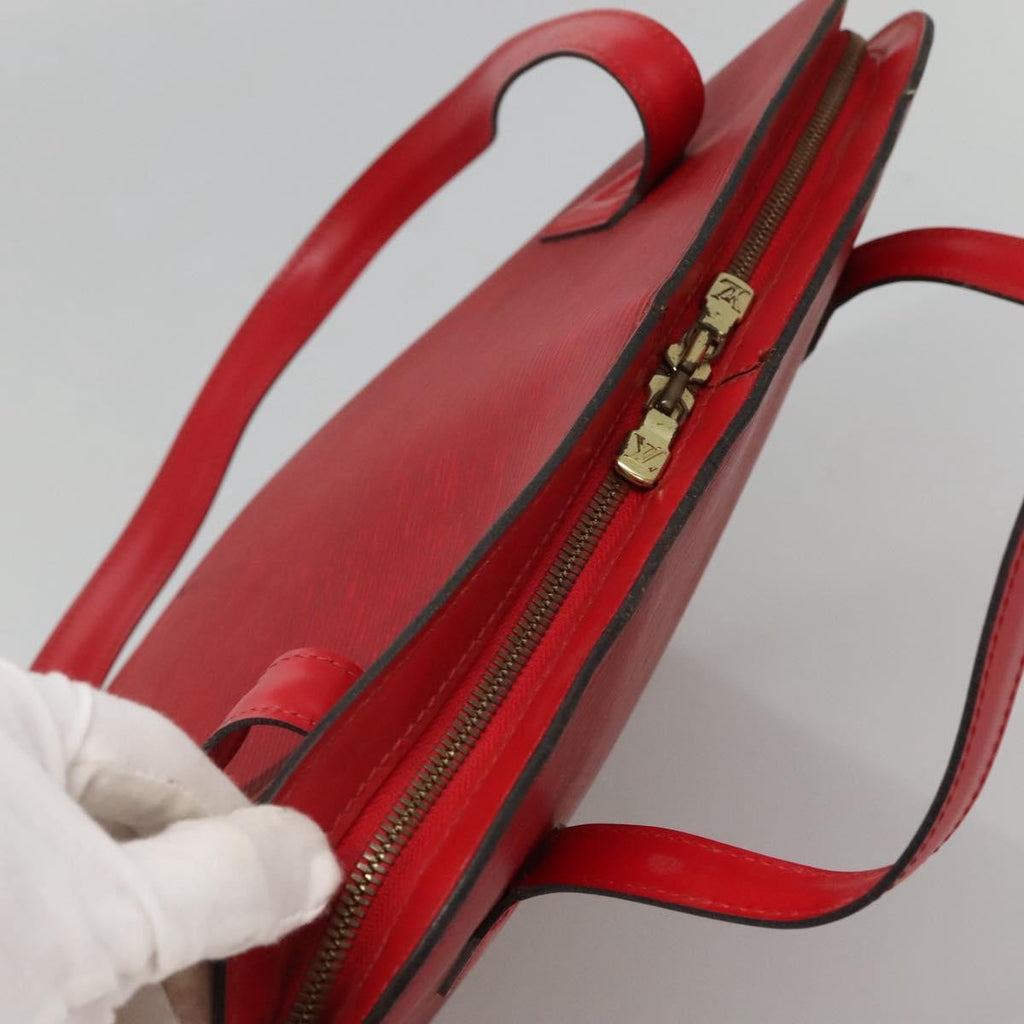 Louis Vuitton Lussac Handbag Epi Leather Red Leather Shoulder Bag Bag (Pre-Owned)