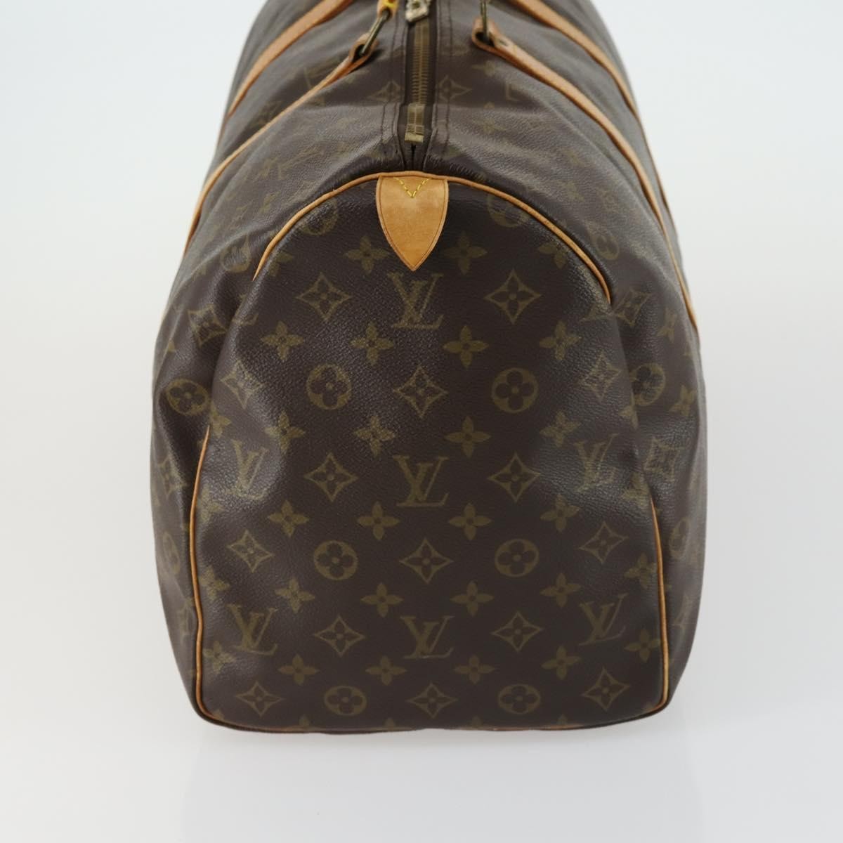 Louis Vuitton Keepall Bag Monogram Canvas Brown Canvas Travel Bag Bag (Pre-Owned)