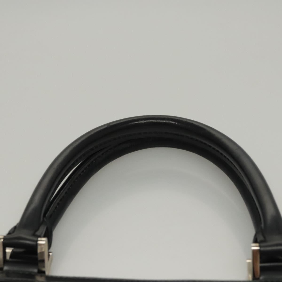 Louis Vuitton Epi Stretch Silver Fizz Handbag Epi Stretch Black Leather Handbag (Pre-Owned)