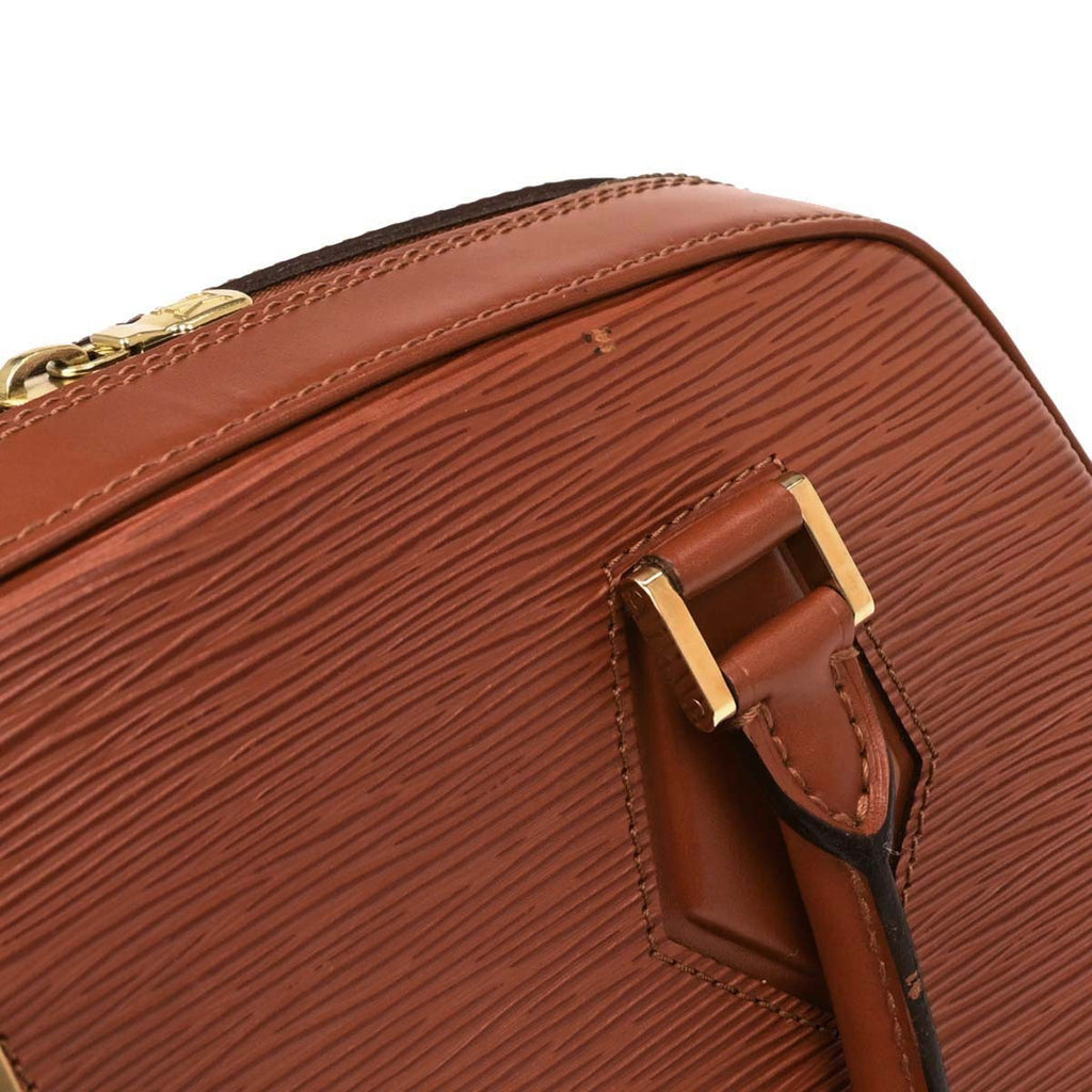 Louis Vuitton Sablons Handbag Epi Leather Brown Leather Handbag (Pre-Owned)