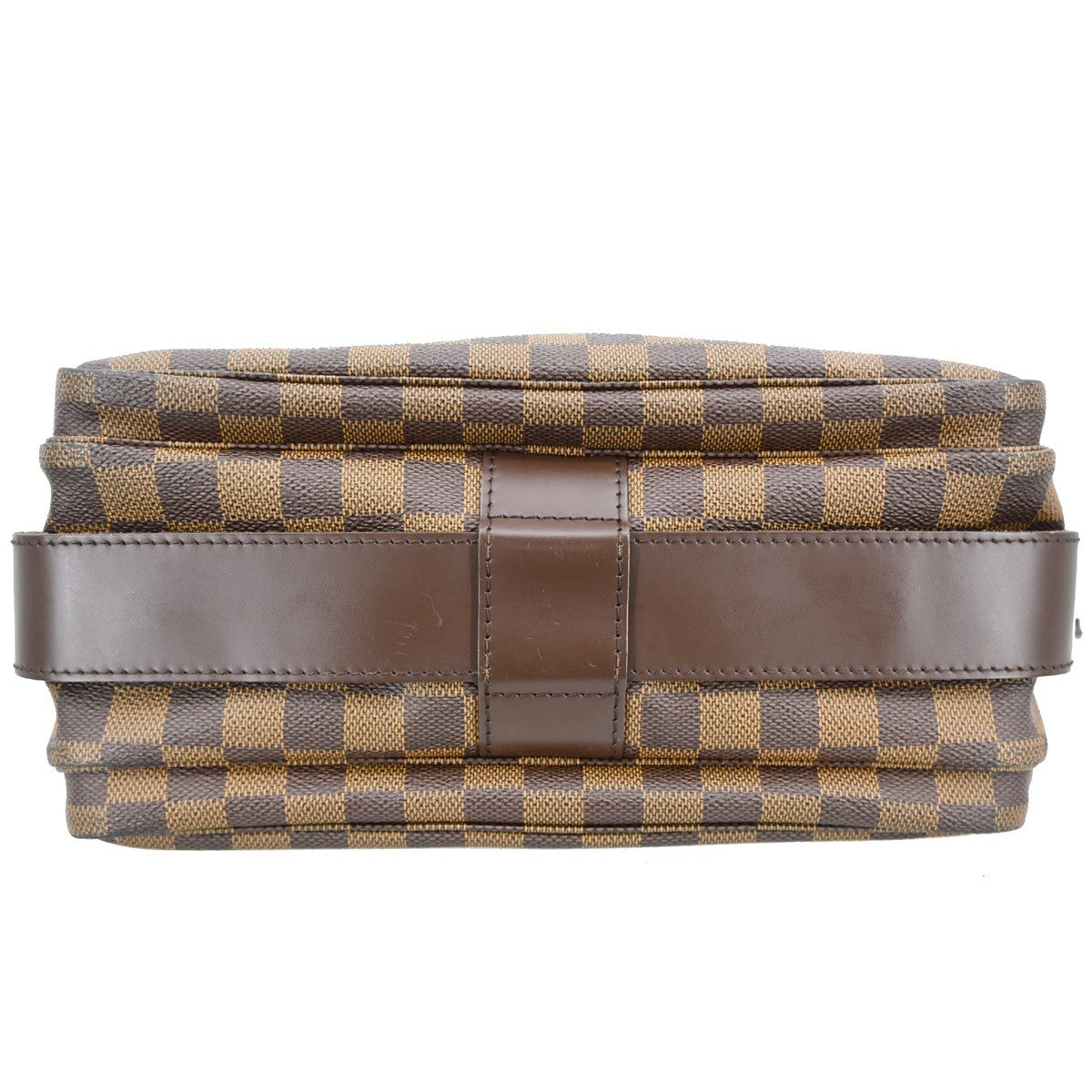 Louis Vuitton Naviglio Handbag Damier Brown Canvas Shoulder Bag Bag (Pre-Owned)