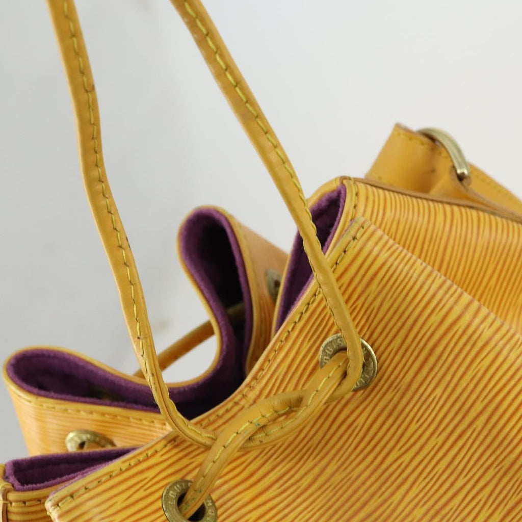 Louis Vuitton Noe Handbag Epi Leather Yellow Leather Shoulder Bag Bag (Pre-Owned)