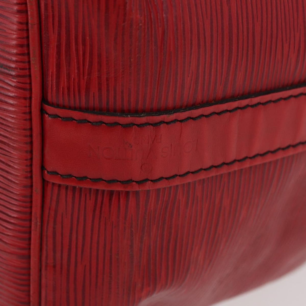 Louis Vuitton Petit Noe Handbag Epi Leather Red Leather Shoulder Bag Bag (Pre-Owned)