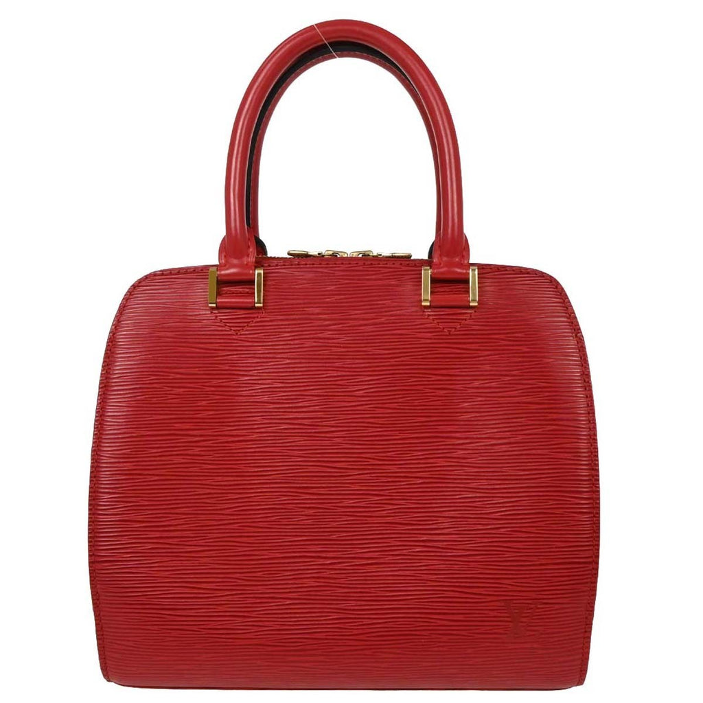 Louis Vuitton Pont Neuf Handbag Epi Leather Red Leather Handbag (Pre-Owned)