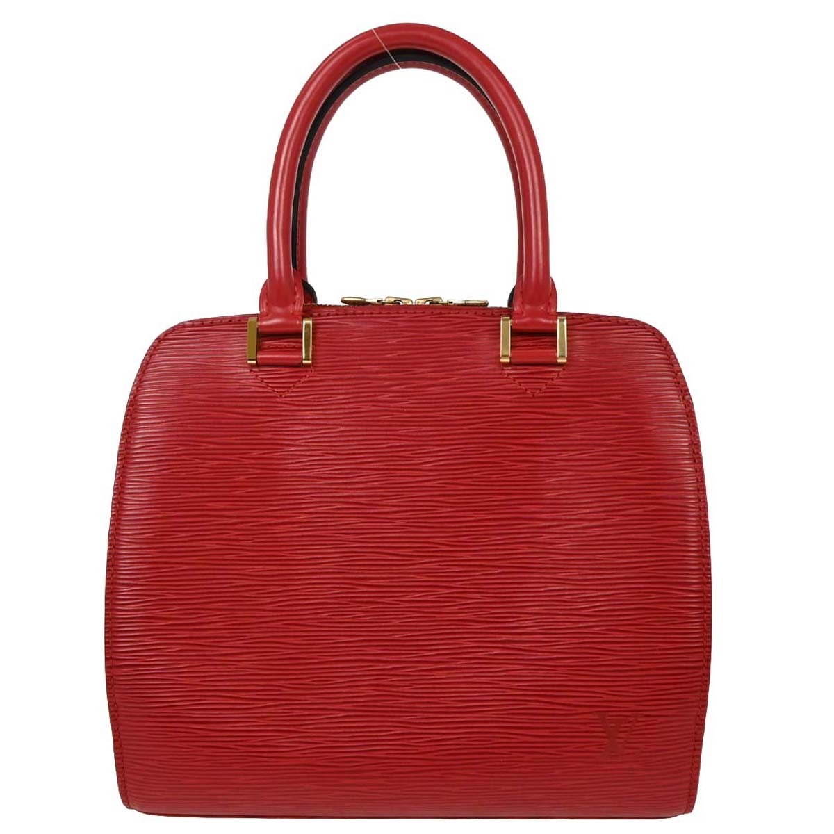 Louis Vuitton Pont Neuf Handbag Epi Leather Red Leather Handbag (Pre-Owned)