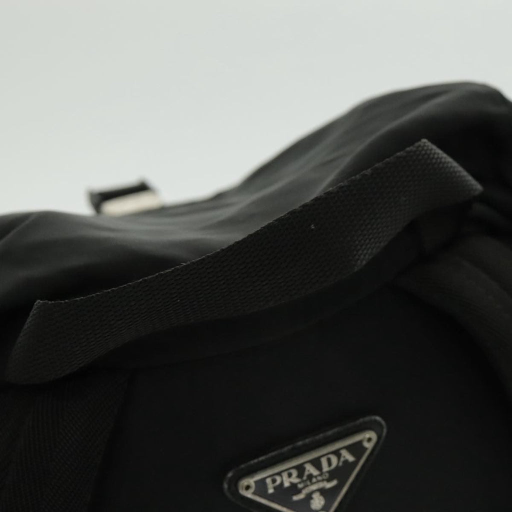 Prada Double Front Pocket Backpack Tessuto Black Nylon Backpack Bag (Pre-Owned)