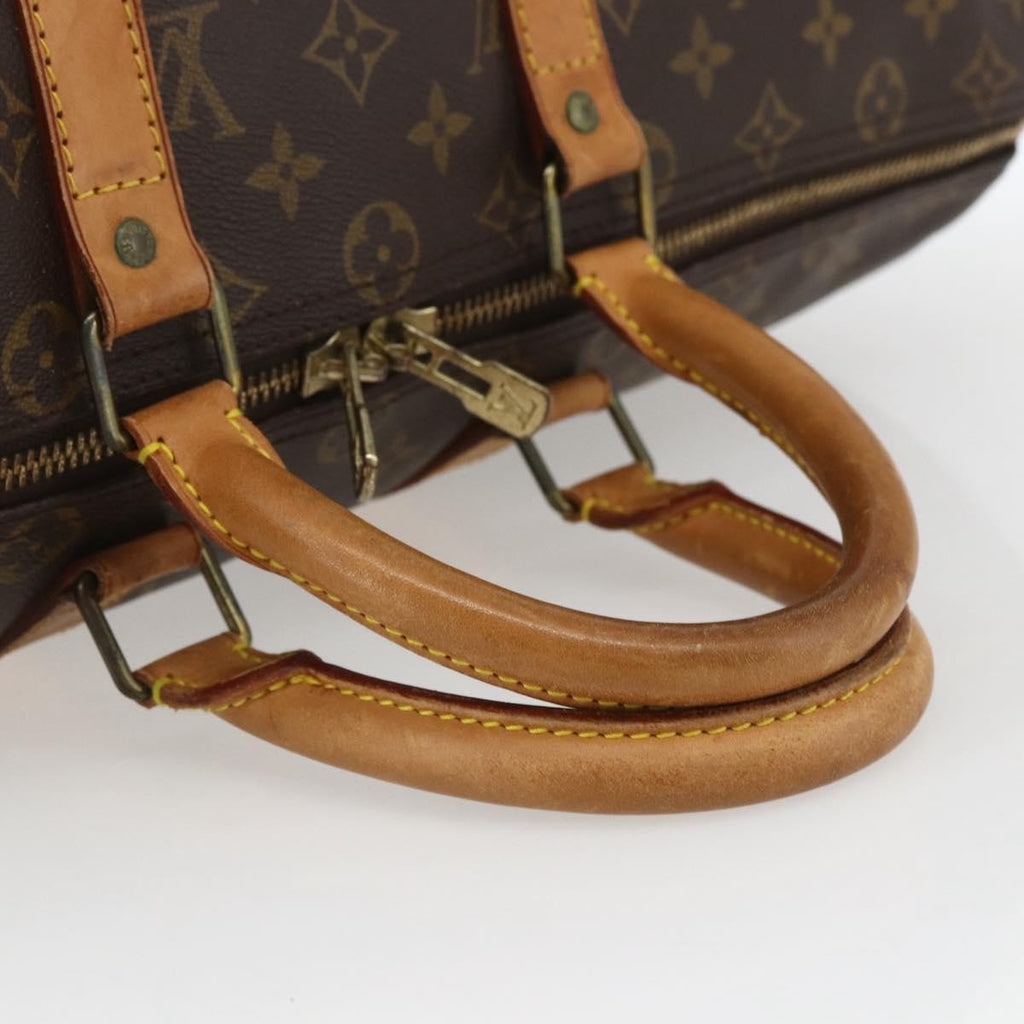 Louis Vuitton Keepall Bag Monogram Canvas Brown Canvas Travel Bag Bag (Pre-Owned)