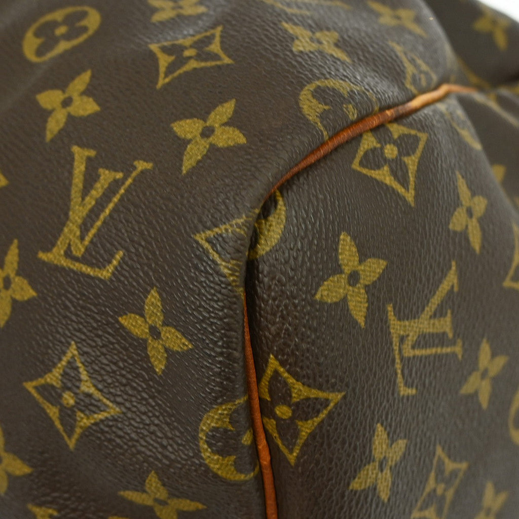 Louis Vuitton Keepall Bag Monogram Canvas Brown Canvas Travel Bag Bag (Pre-Owned)