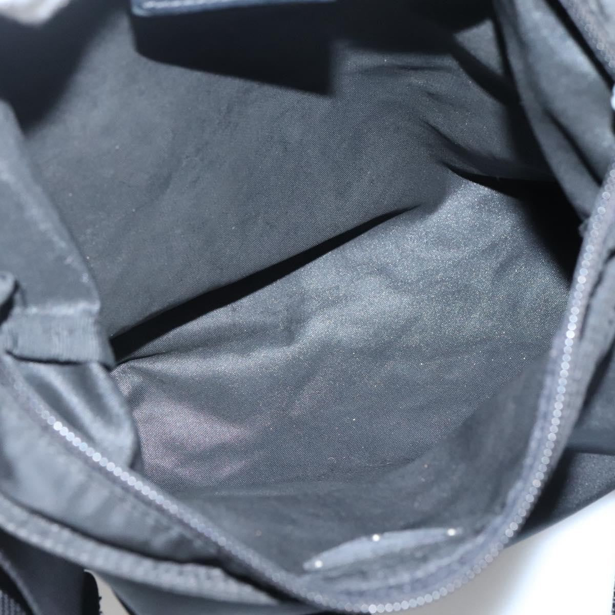 Prada Flat Messenger Bag Tessuto Black Nylon Shoulder Bag Bag (Pre-Owned)
