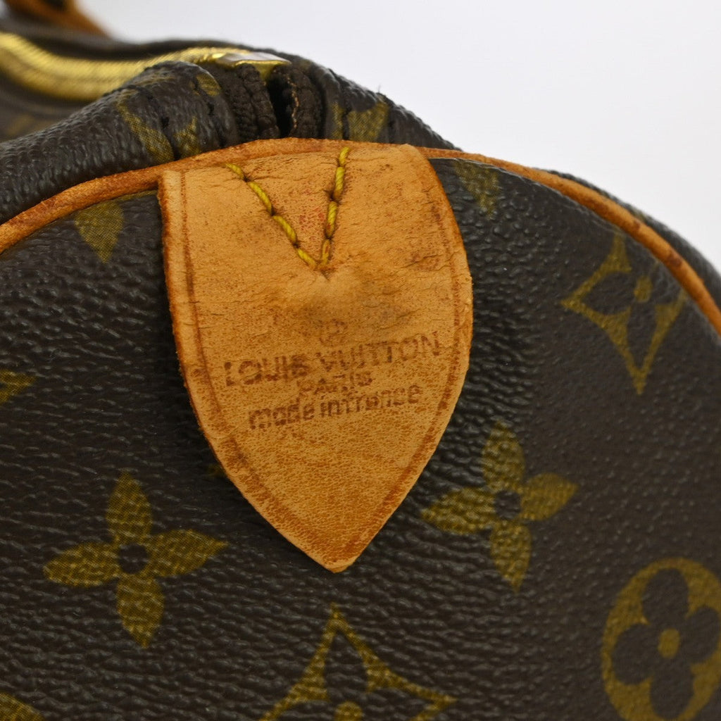 Louis Vuitton Keepall Bag Monogram Canvas Brown Canvas Travel Bag Bag (Pre-Owned)