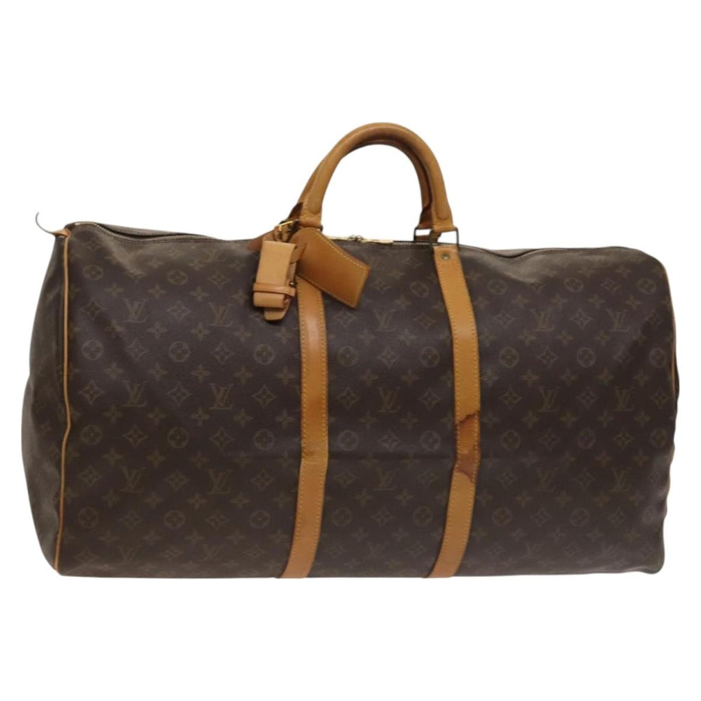 Louis Vuitton Keepall Bag Monogram Canvas Brown Canvas Travel Bag Bag (Pre-Owned)