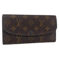Louis Vuitton Emilie Wallet Monogram Canvas Brown Canvas Wallets Accessory (Pre-Owned)
