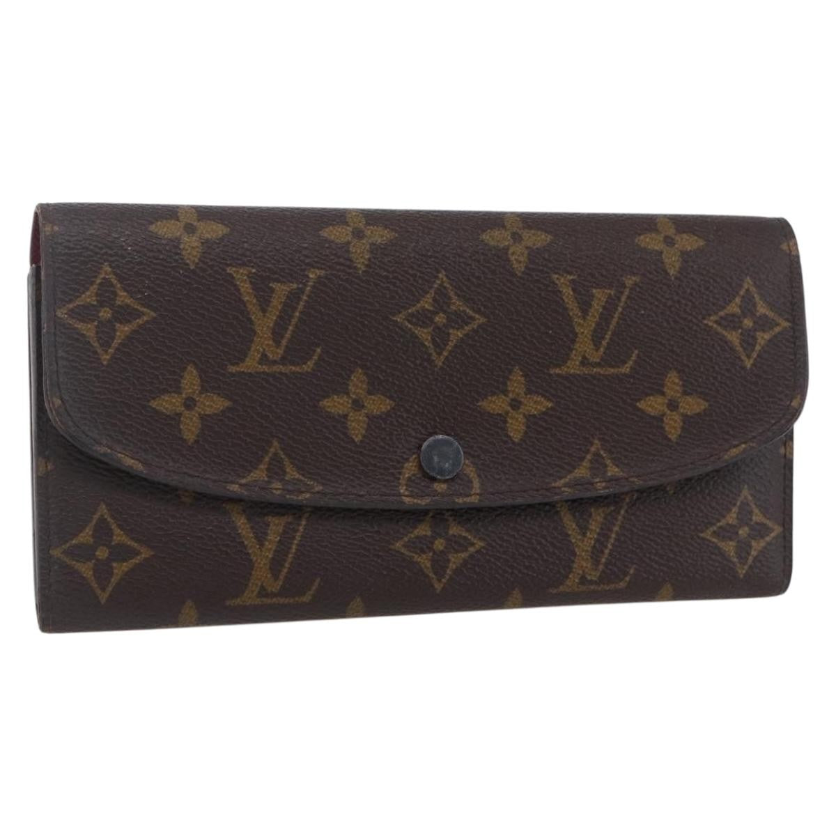 Louis Vuitton Emilie Wallet Monogram Canvas Brown Canvas Wallets Accessory (Pre-Owned)