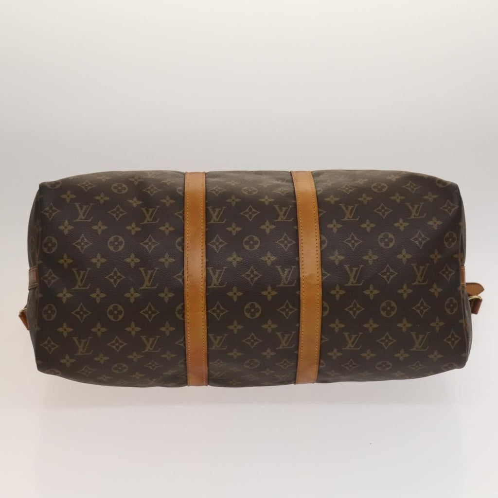 Louis Vuitton Keepall Bandouliere Bag Monogram Canvas Brown Canvas Travel Bag Bag (Pre-Owned)