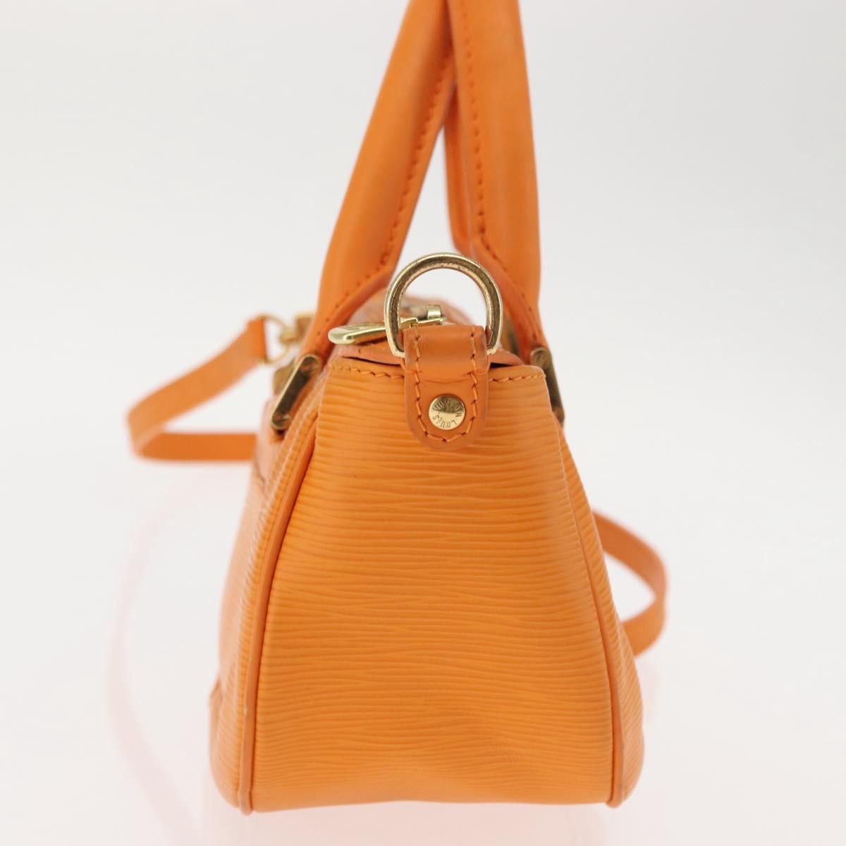 Louis Vuitton Danura Handbag Epi Orange Leather Handbag (Pre-Owned)