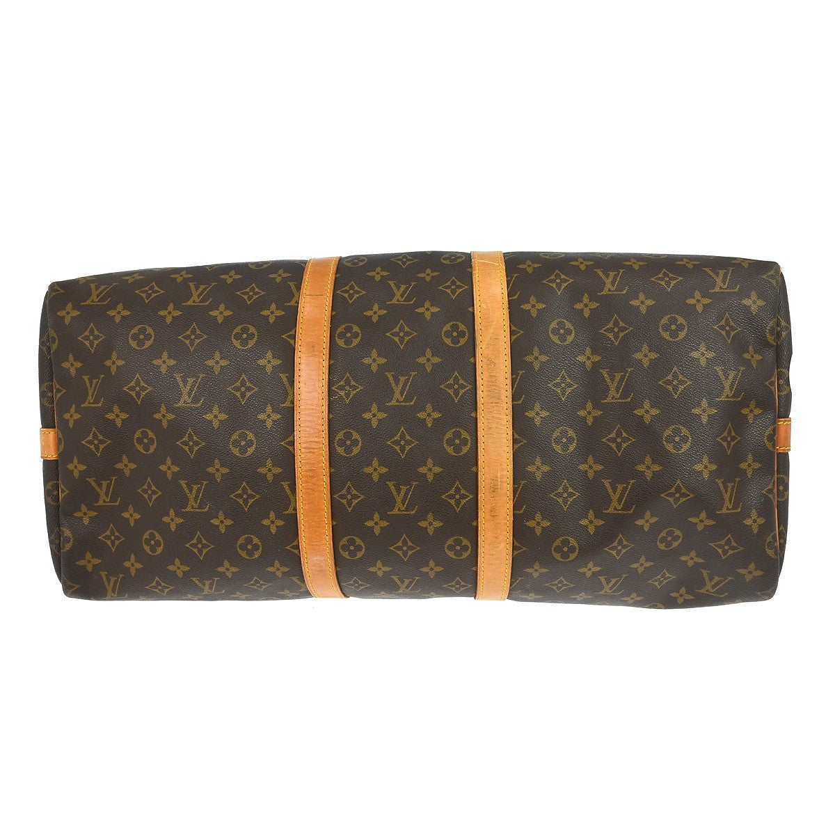 Louis Vuitton Keepall Bandouliere Bag Monogram Canvas Brown Canvas Travel Bag Bag (Pre-Owned)