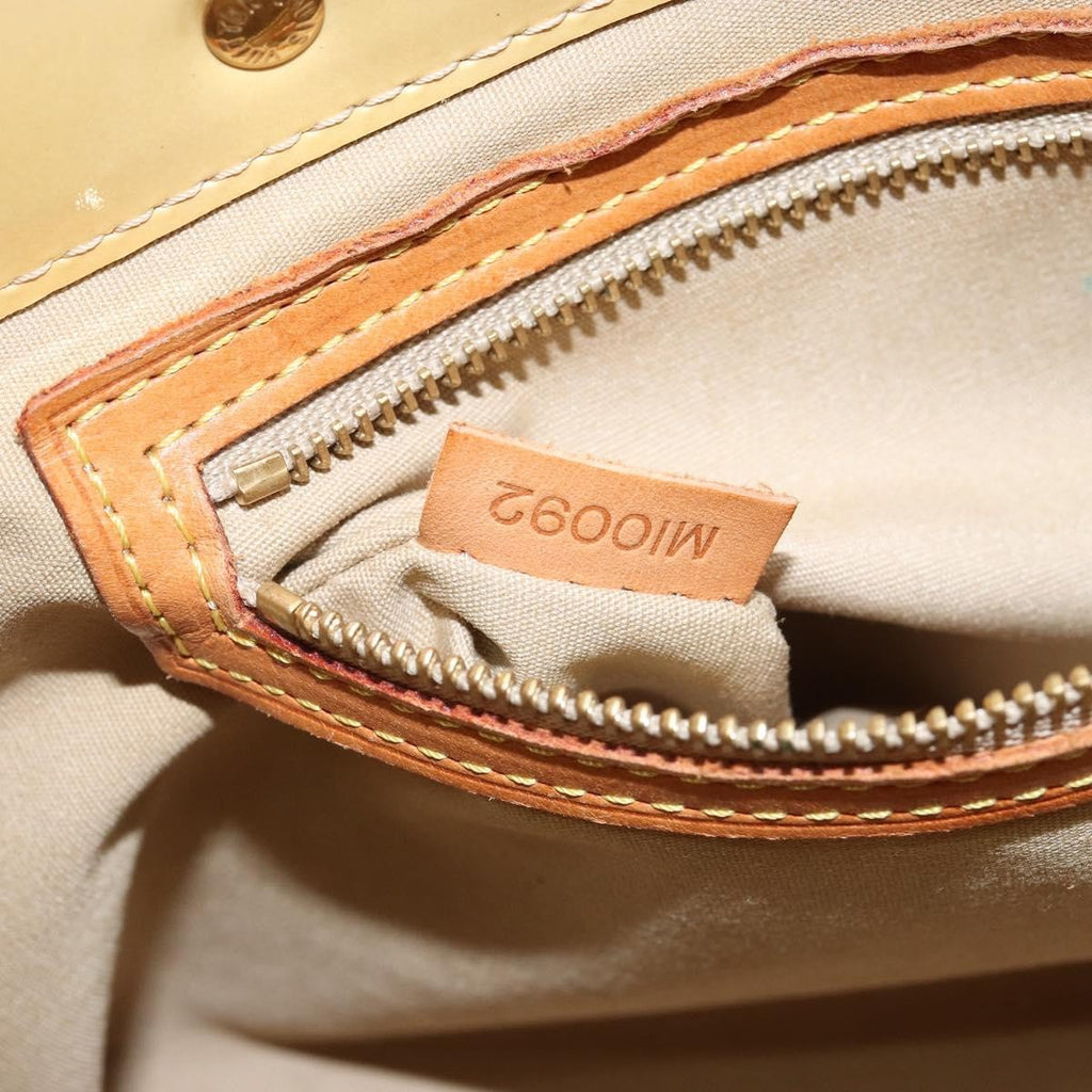 Louis Vuitton Reade Handbag Monogram Vernis Beige Patent_Leather Bag (Pre-Owned)