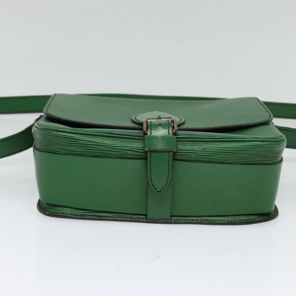 Louis Vuitton Cartouchiere Handbag Epi Leather Green Leather Shoulder Bag Bag (Pre-Owned)