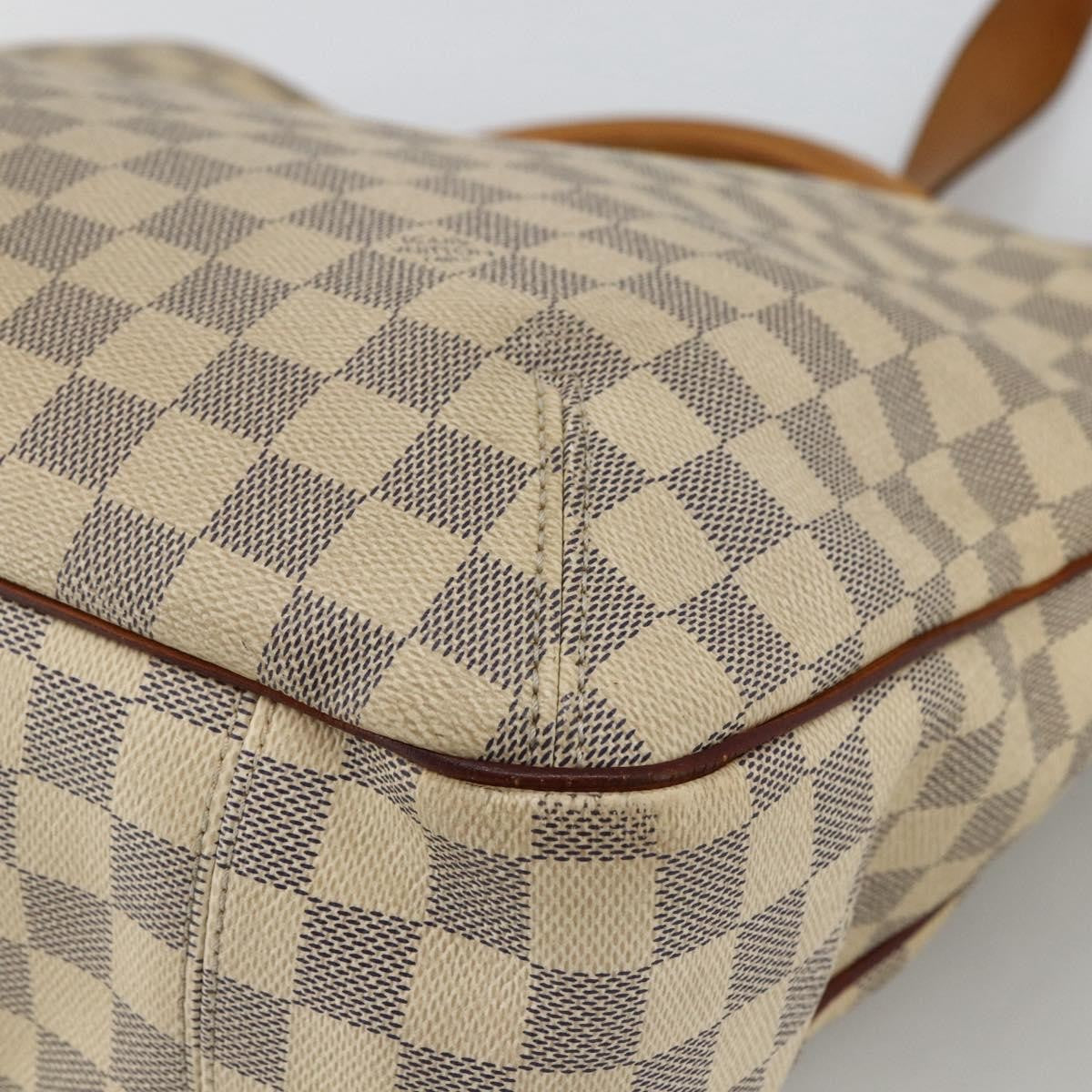 Louis Vuitton Soffi Handbag Damier Beige Canvas Handbag (Pre-Owned)
