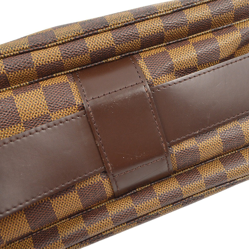 Louis Vuitton Naviglio Handbag Damier Brown Canvas Shoulder Bag Bag (Pre-Owned)