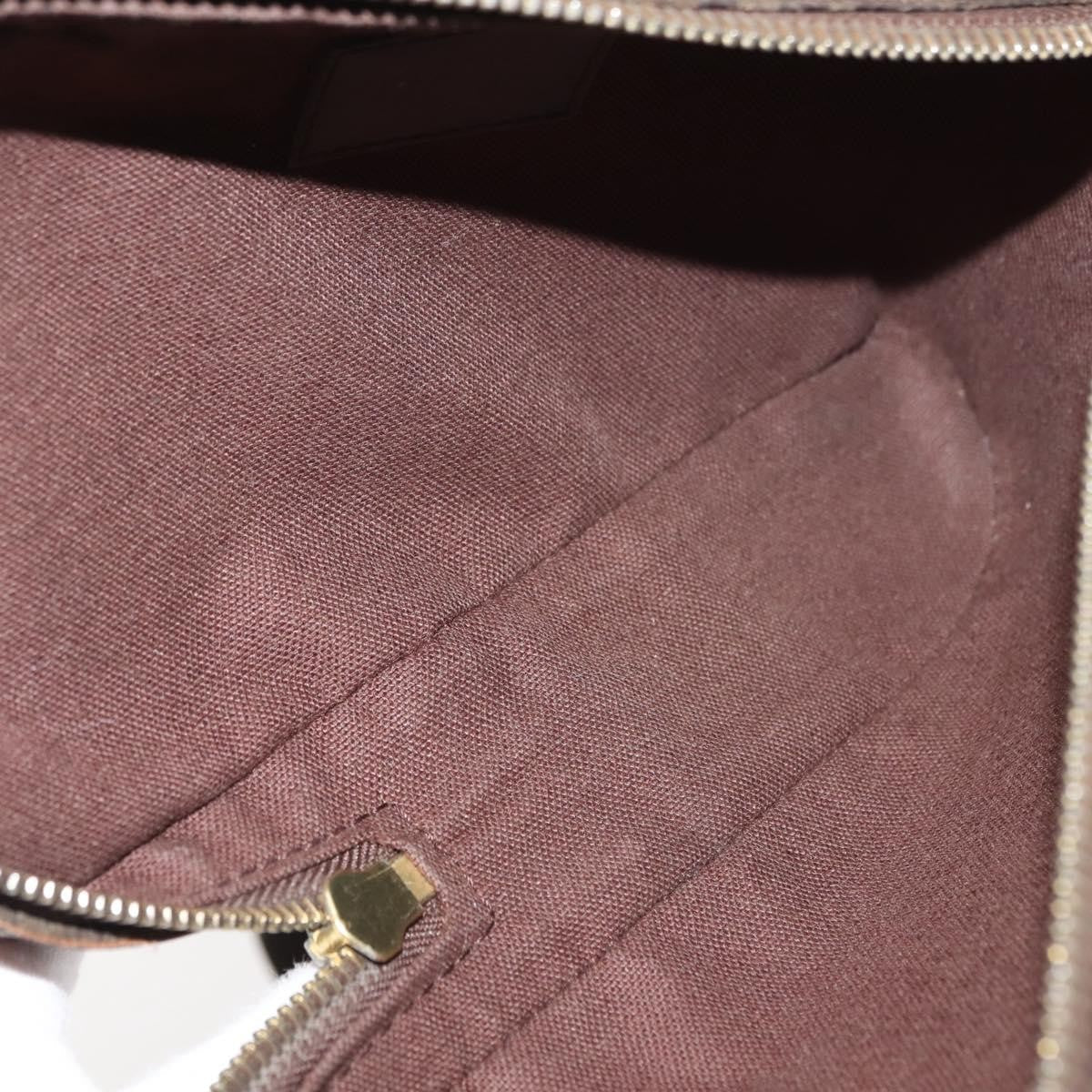 Louis Vuitton Geronimos Waist Bag Damier Brown Canvas Shoulder Bag Bag (Pre-Owned)