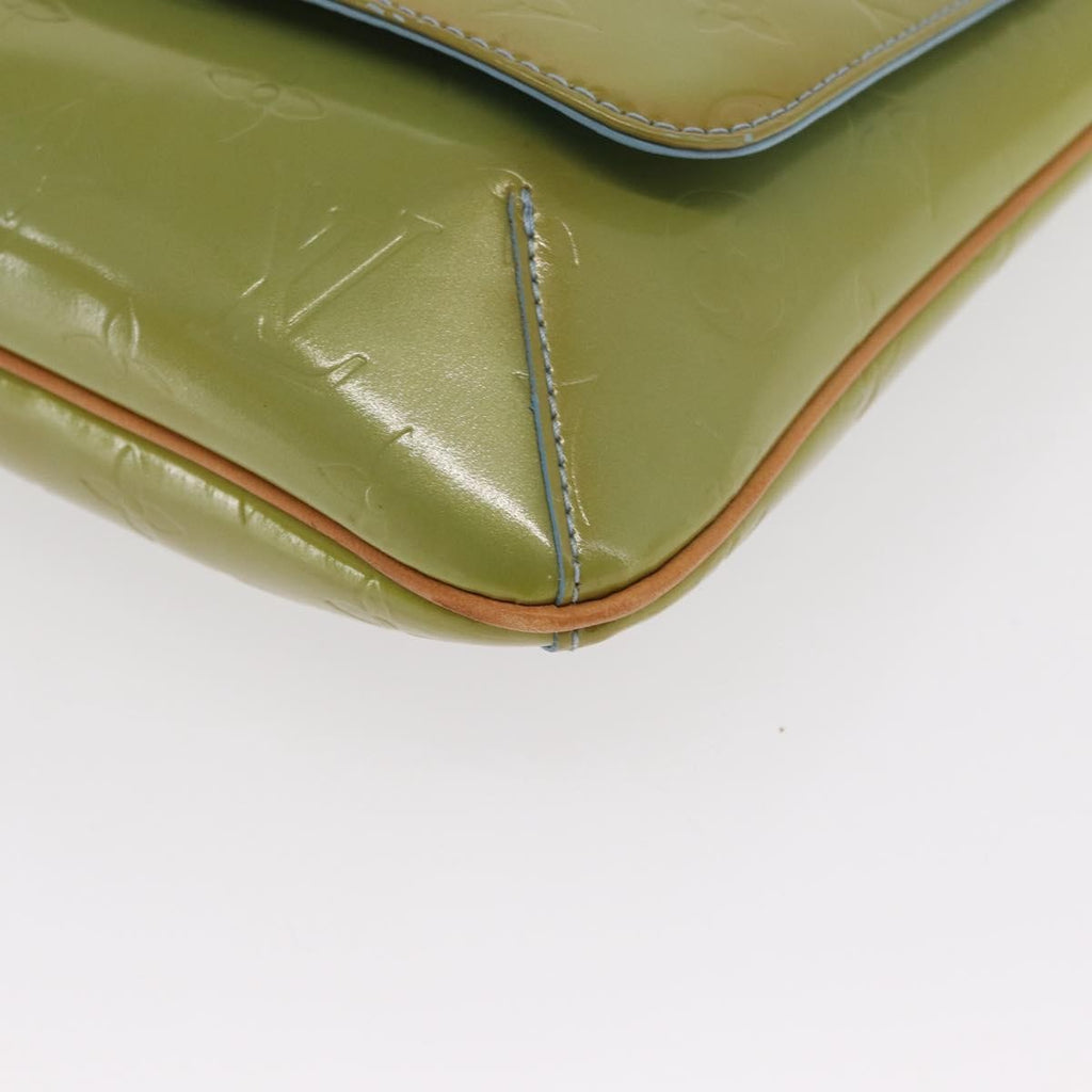 Louis Vuitton Thompson Street Handbag Monogram Vernis Green Patent_Leather Shoulder Bag Bag (Pre-Owned)