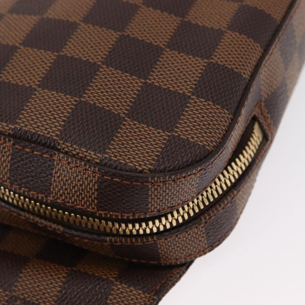 Louis Vuitton Geronimos Waist Bag Damier Brown Canvas Shoulder Bag Bag (Pre-Owned)