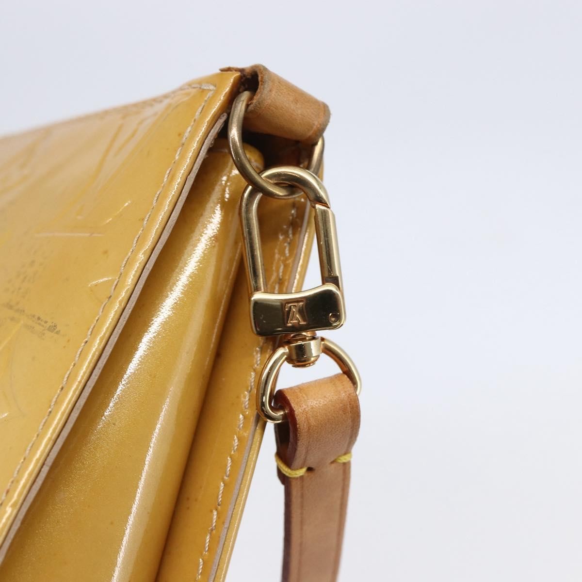 Louis Vuitton Lexington Pochette Monogram Vernis Beige Patent_Leather Clutche & Pouche Bag (Pre-Owned)