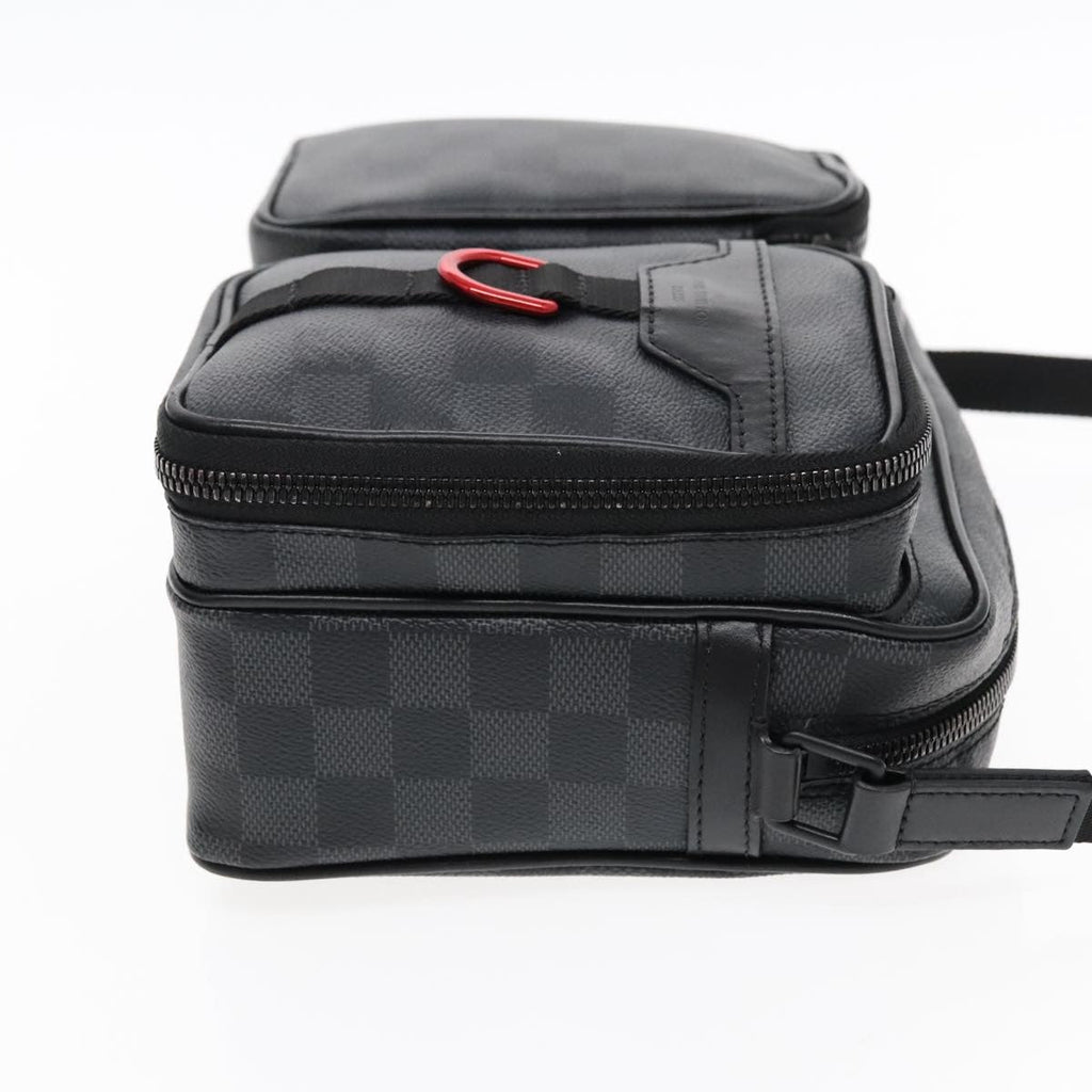 Louis Vuitton Utility Business Bag Damier Graphite Gray Canvas Shoulder Bag Bag (Pre-Owned)