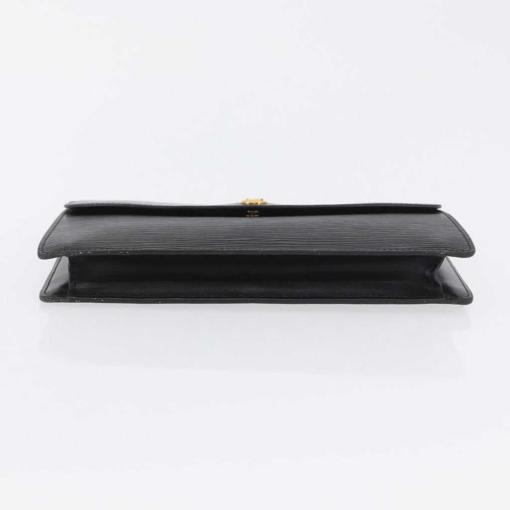 Louis Vuitton Vintage Montaigne Clutch Epi Leather Black Leather Clutche & Pouche Bag (Pre-Owned)