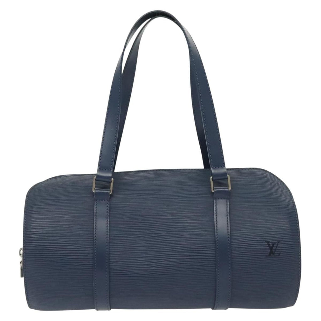 Louis Vuitton Soufflot Handbag Epi Leather Blue Leather Shoulder Bag Bag (Pre-Owned)