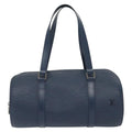 Louis Vuitton Soufflot Handbag Epi Leather Blue Leather Shoulder Bag Bag (Pre-Owned)