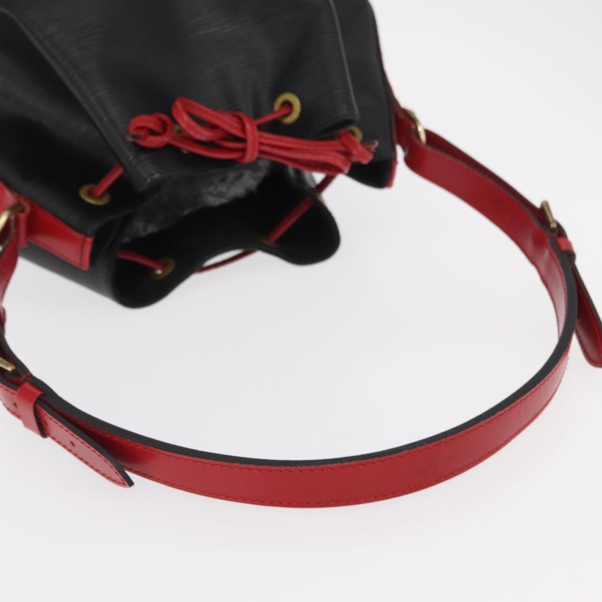 Louis Vuitton Bicolor Noe Handbag Epi Leather Black Leather Shoulder Bag Bag (Pre-Owned)