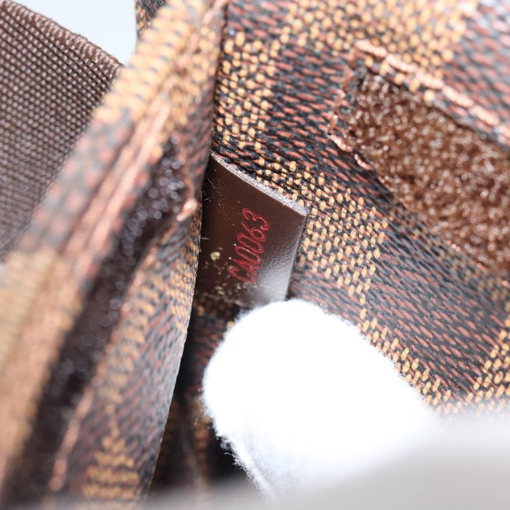 Louis Vuitton Geronimos Waist Bag Damier Brown Canvas Shoulder Bag Bag (Pre-Owned)