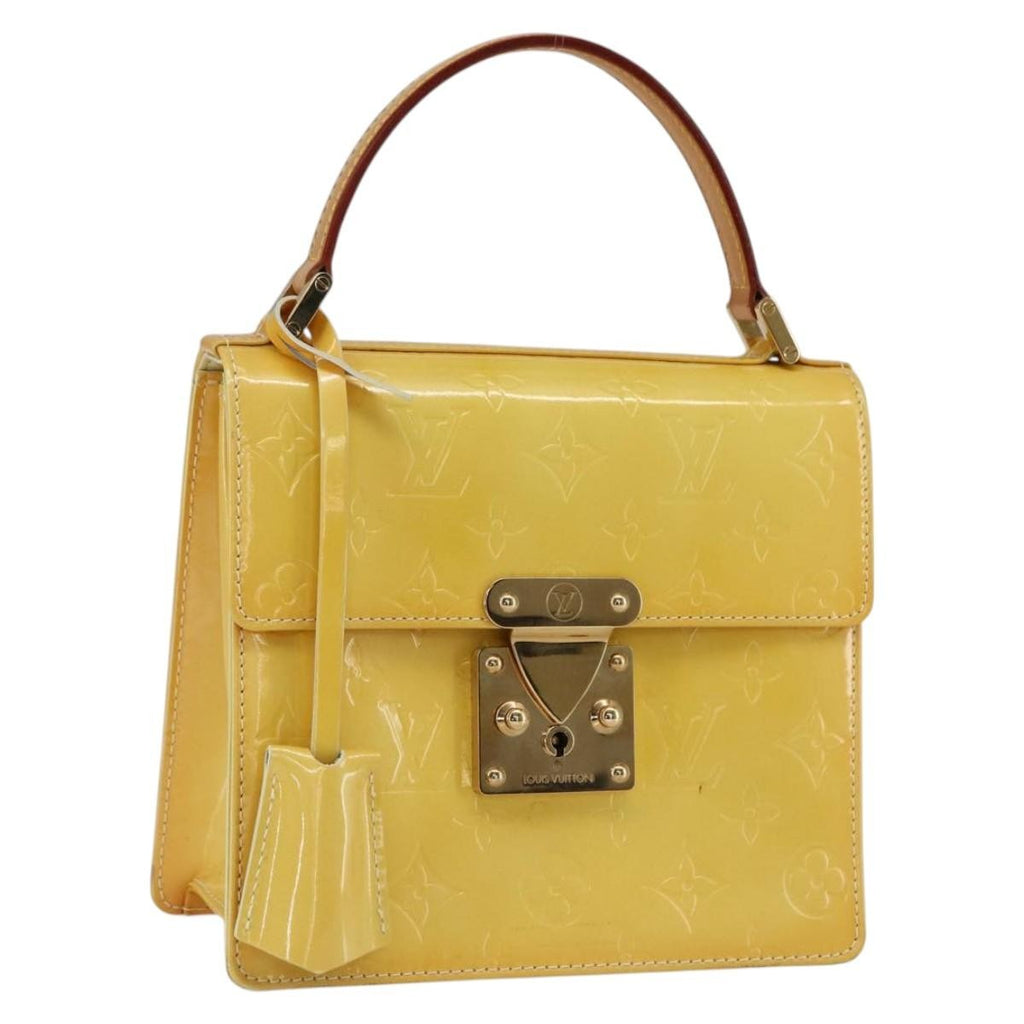 Louis Vuitton Spring Street Nm Handbag Patent Leather Yellow Patent_Leather Handbag (Pre-Owned)