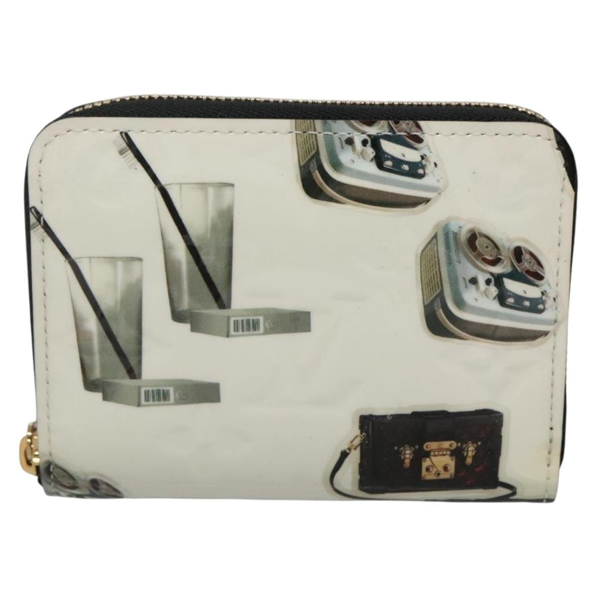 Louis Vuitton Nicolas Ghesquière Zippy Wallet Patent Monogram White Patent_Leather Wallets Accessory (Pre-Owned)