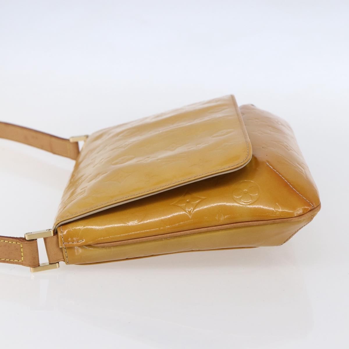 Louis Vuitton Thompson Street Handbag Monogram Vernis Beige Patent_Leather Shoulder Bag Bag (Pre-Owned)