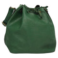 Louis Vuitton Petit Noe Handbag Epi Leather Green Leather Shoulder Bag Bag (Pre-Owned)