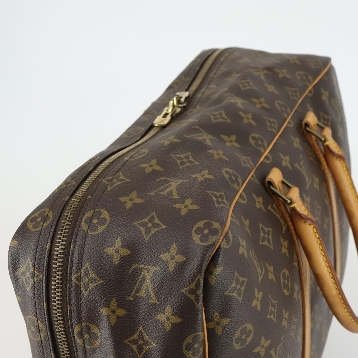 Louis Vuitton Sirius Handbag Monogram Canvas Brown Canvas Travel Bag Bag (Pre-Owned)