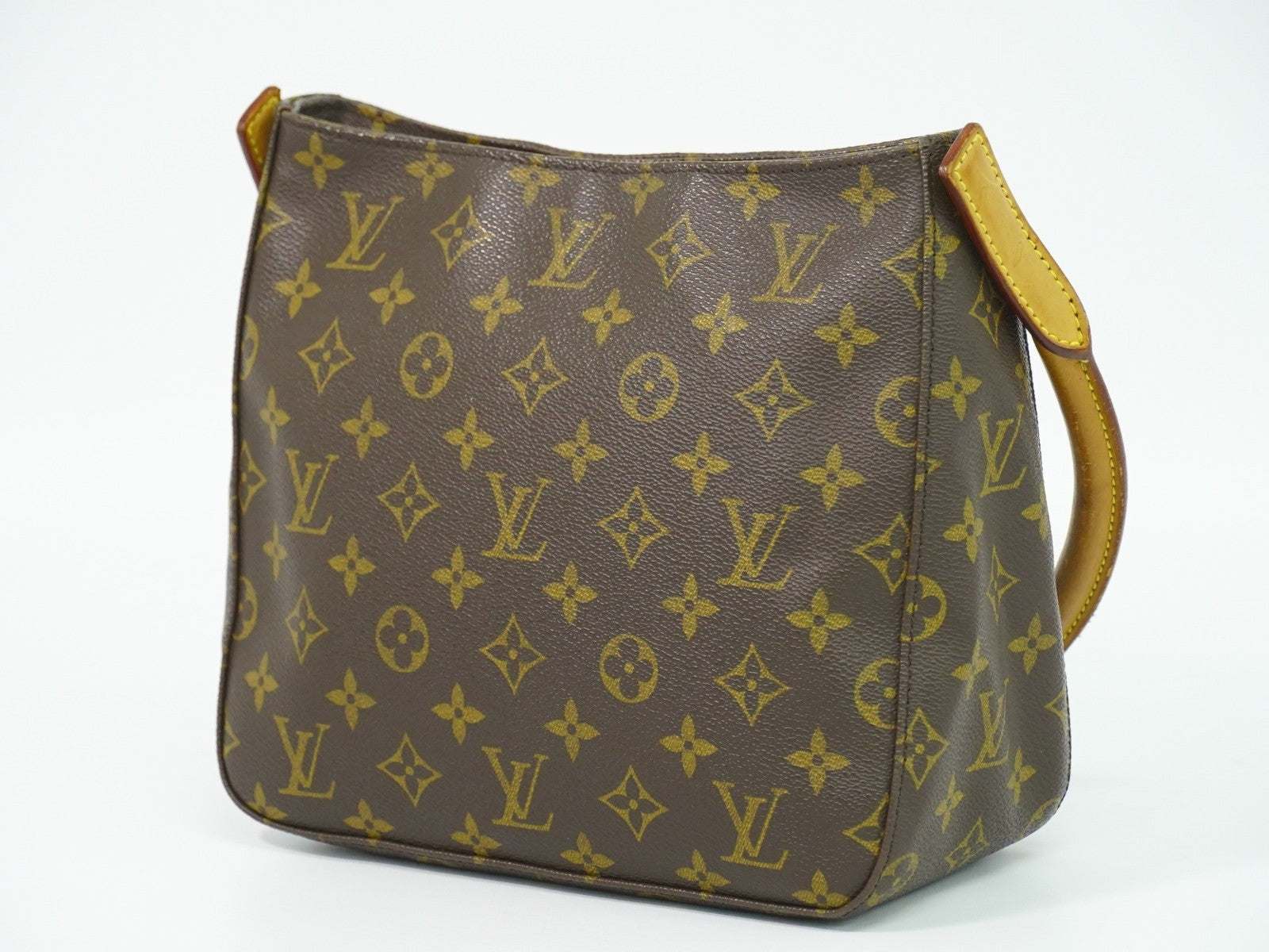 Louis Vuitton Monogram Looping Handbag Monogram Canvas Brown Canvas Shoulder Bag Bag (Pre-Owned)