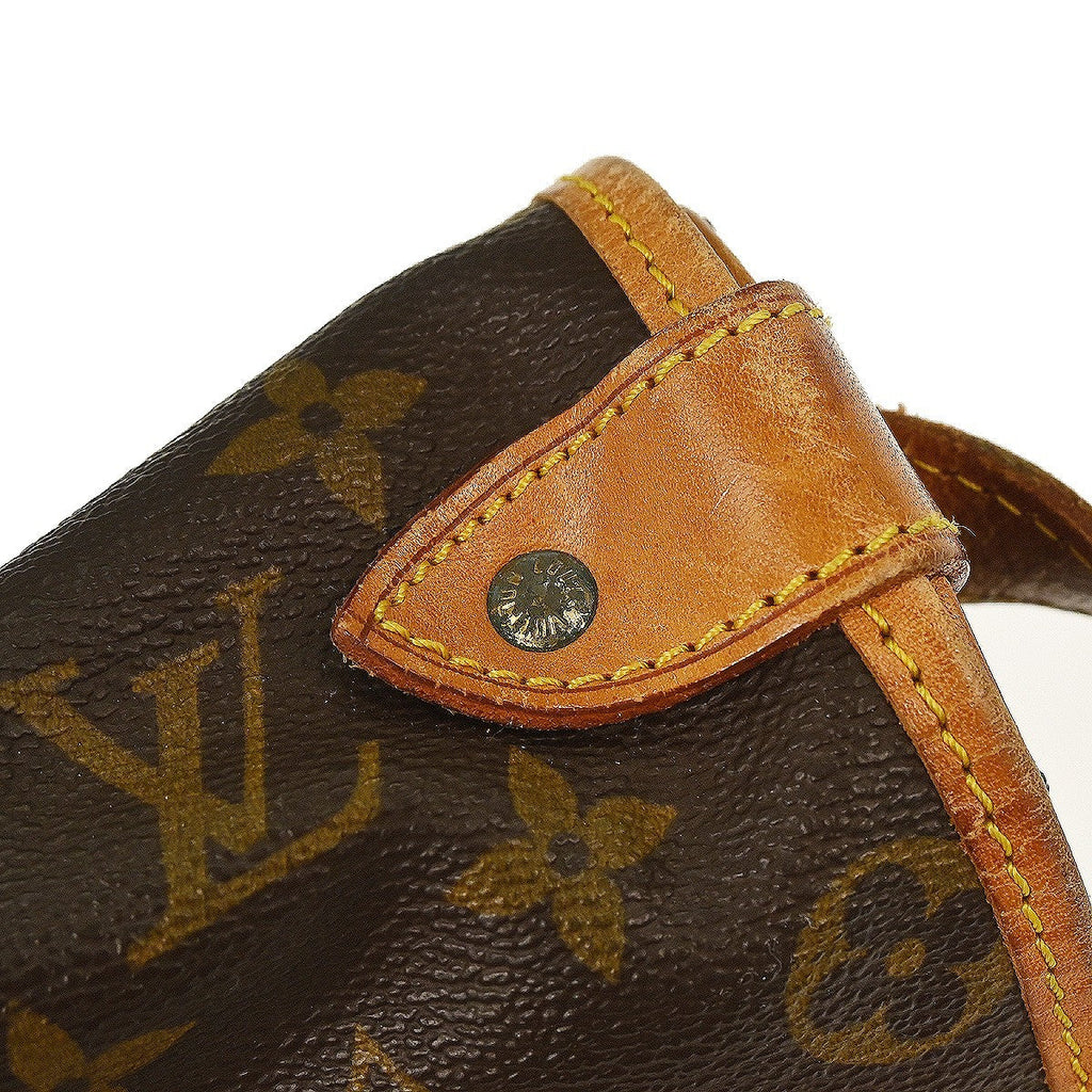 Louis Vuitton Saumur Handbag Monogram Canvas Brown Canvas Shoulder Bag Bag (Pre-Owned)