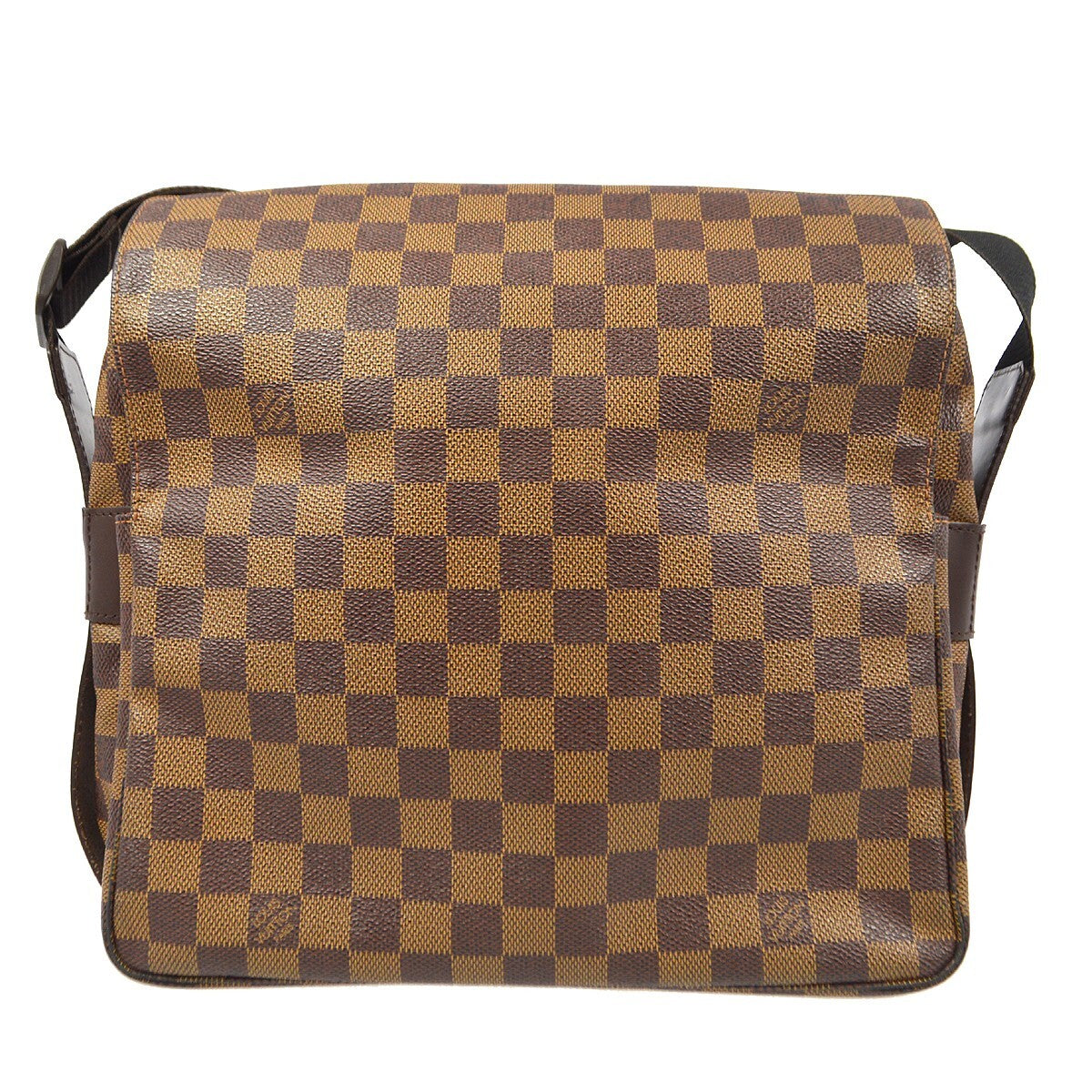 Louis Vuitton Naviglio Handbag Damier Brown Canvas Shoulder Bag Bag (Pre-Owned)
