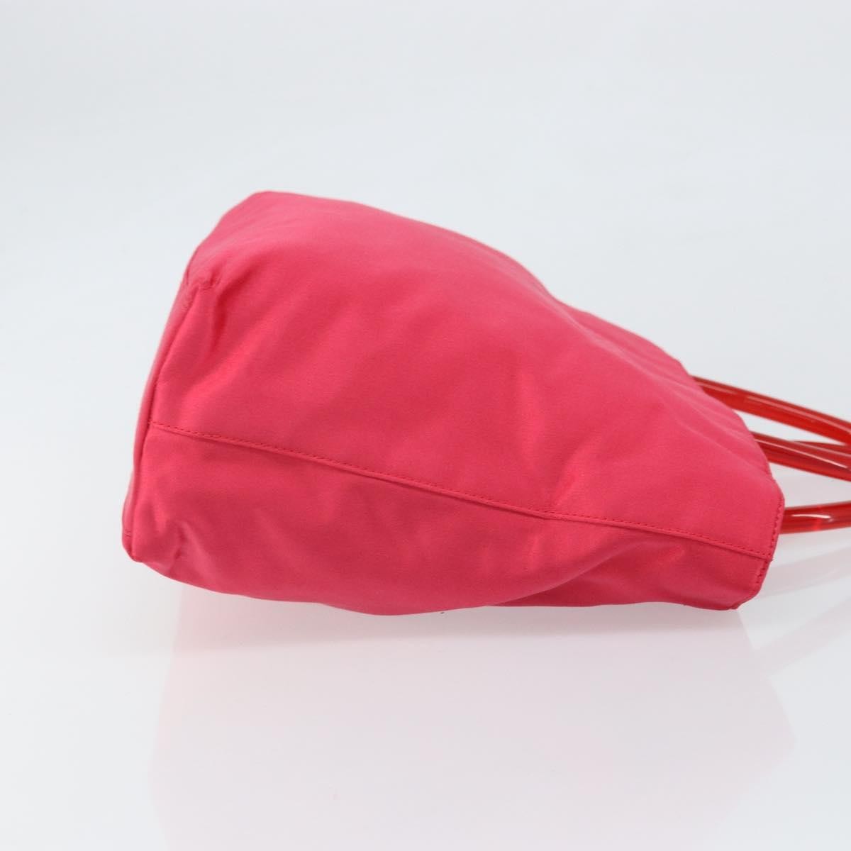 Prada Vintage Handbag Satin Red Satin Handbag (Pre-Owned)