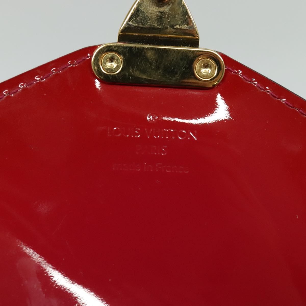 Louis Vuitton Monceau Handbag Vernis Red Patent_Leather Handbag (Pre-Owned)