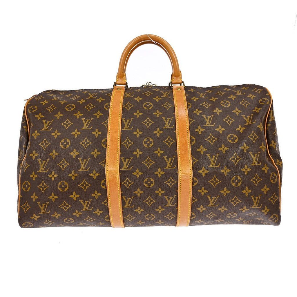 Louis Vuitton Keepall Bag Monogram Canvas Brown Canvas Travel Bag Bag (Pre-Owned)