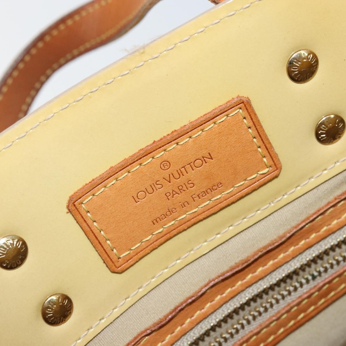 Louis Vuitton Reade Handbag Monogram Vernis Beige Patent_Leather Bag (Pre-Owned)