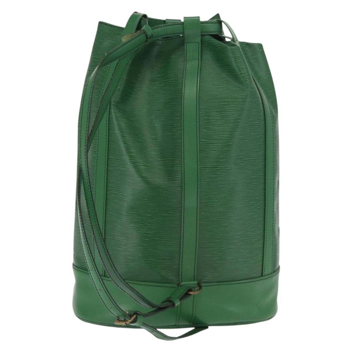 Louis Vuitton Randonnee Backpack Epi Leather Green Leather Shoulder Bag Bag (Pre-Owned)