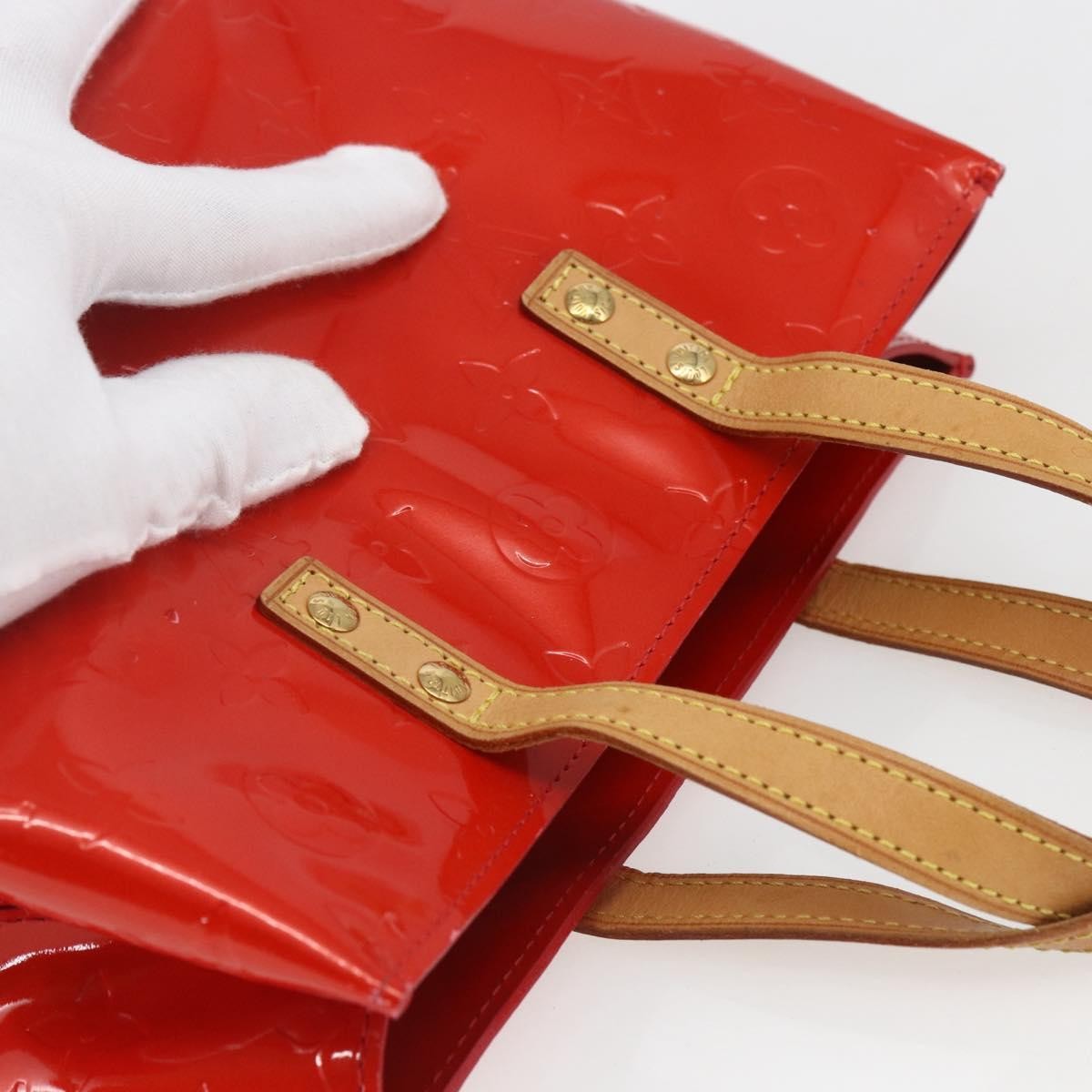 Louis Vuitton Reade Handbag Monogram Vernis Red Patent_Leather Handbag (Pre-Owned)