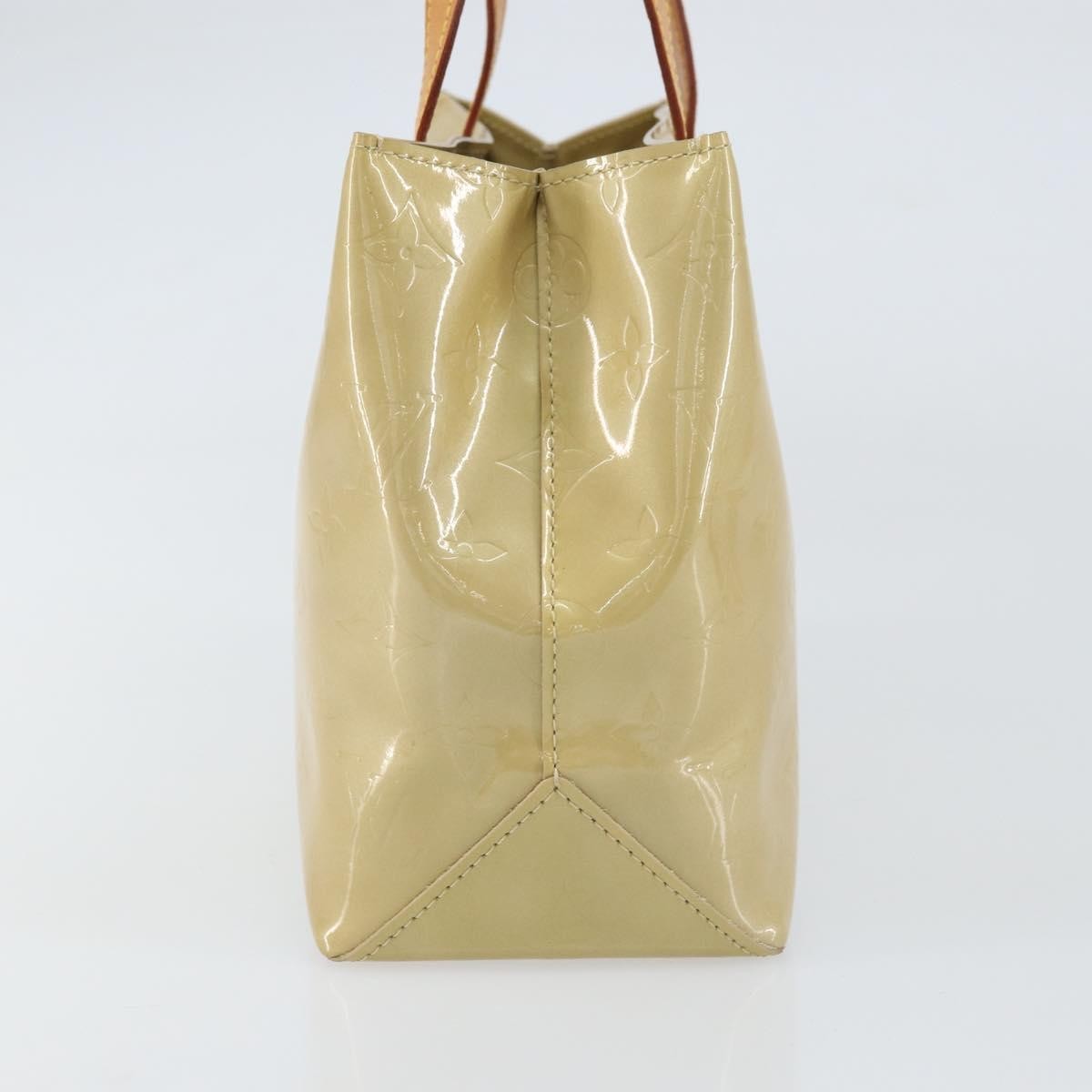 Louis Vuitton Reade Handbag Monogram Vernis Beige Patent_Leather Handbag (Pre-Owned)