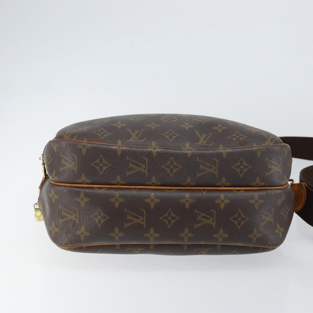 Louis Vuitton Reporter Bag Monogram Canvas Brown Canvas Shoulder Bag Bag (Pre-Owned)